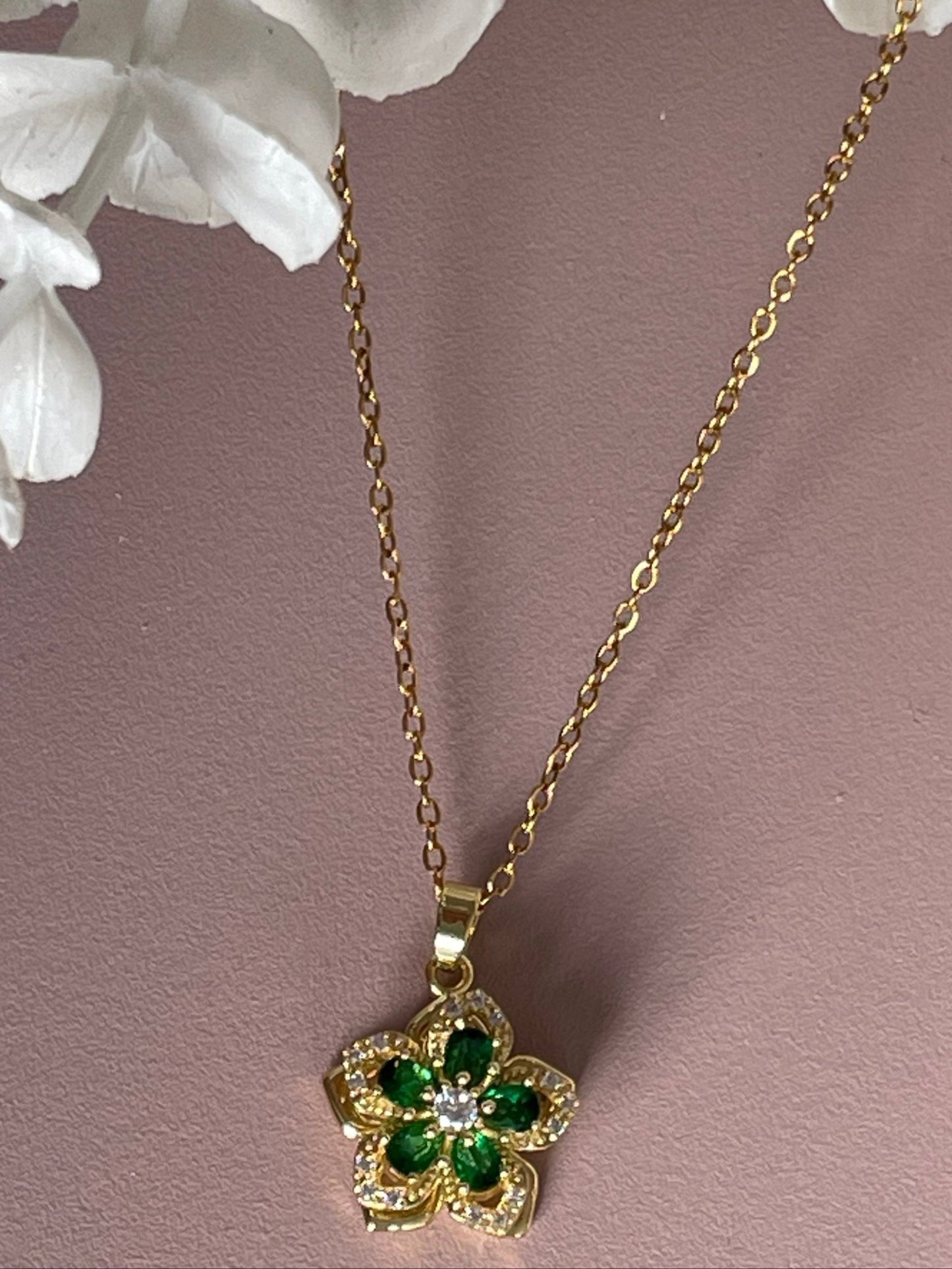 Collier AGAET VERT - MissLivy Jewelry