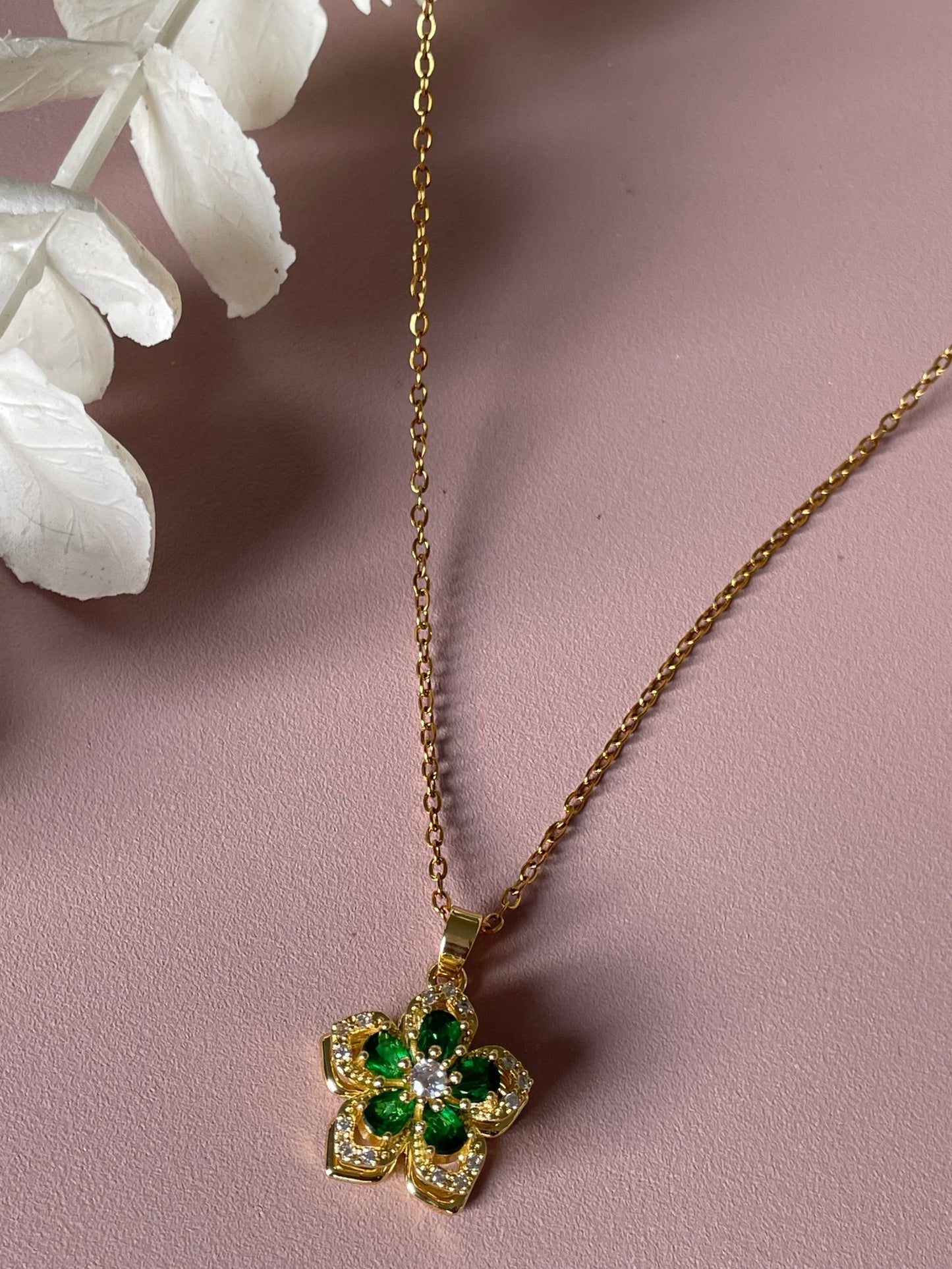 Collier AGAET VERT - MissLivy Jewelry