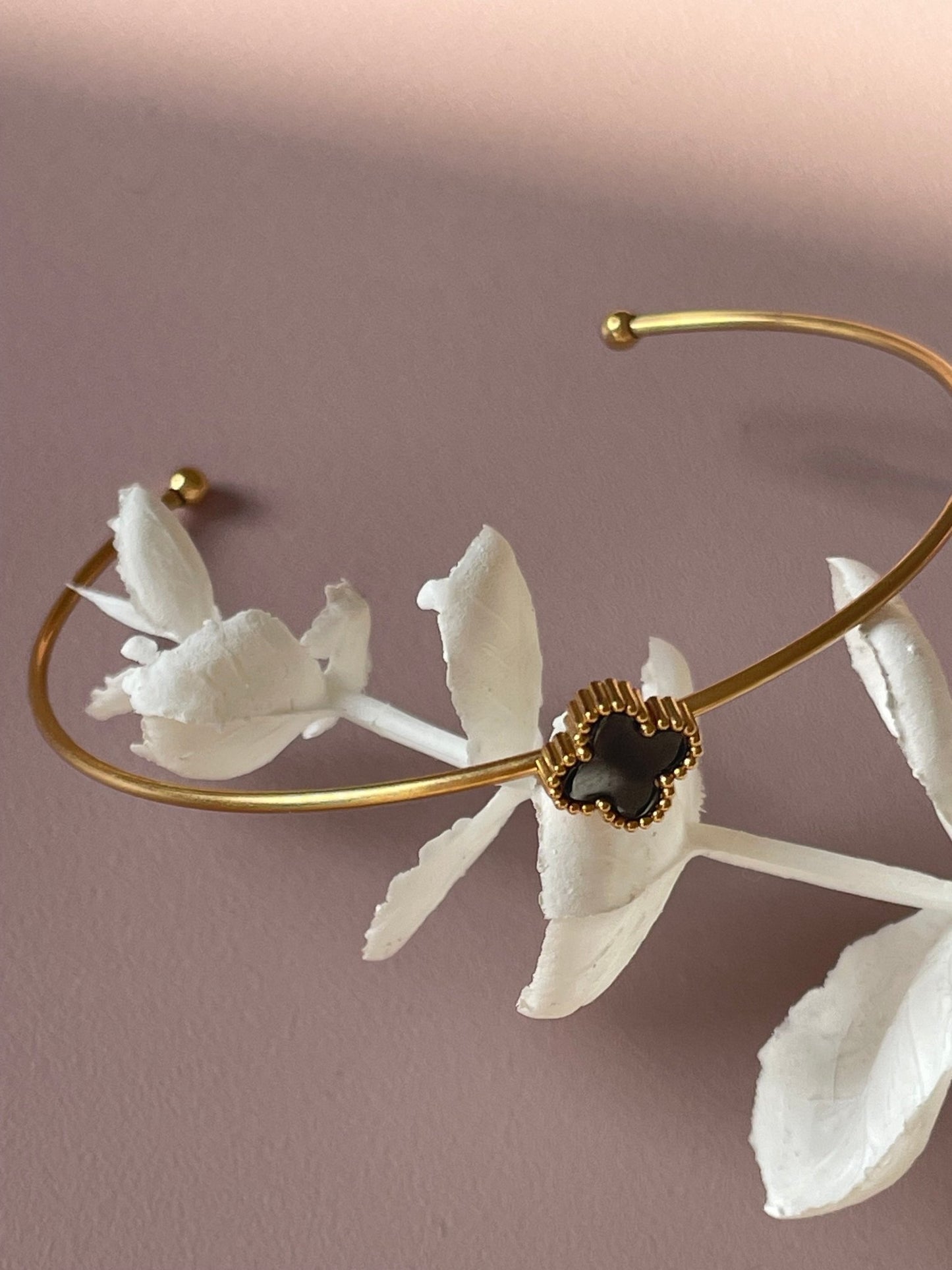 Jonc Trèfle Noir - MissLivy Jewelry