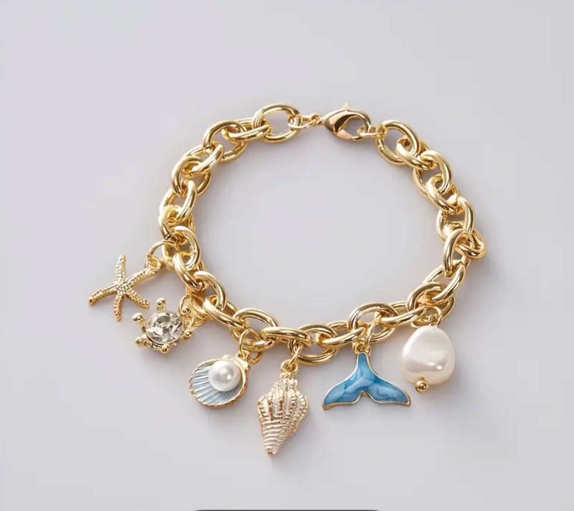 Bracelet OCÉANE Breloque bleu - MissLivy Jewelry