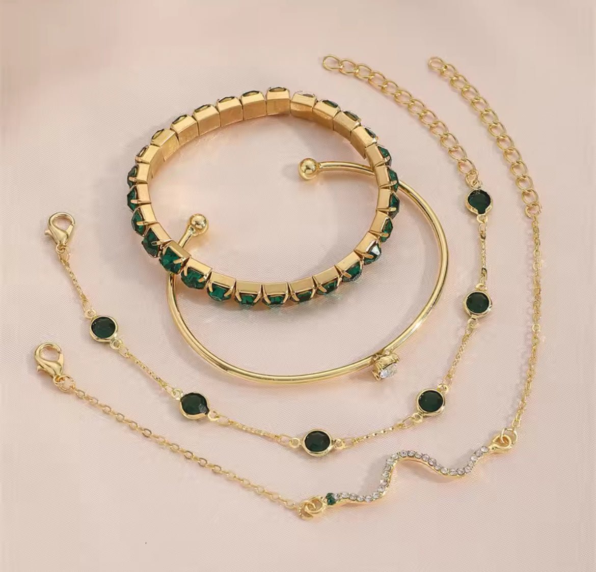 Manchette Émeraude - MissLivy Jewelry