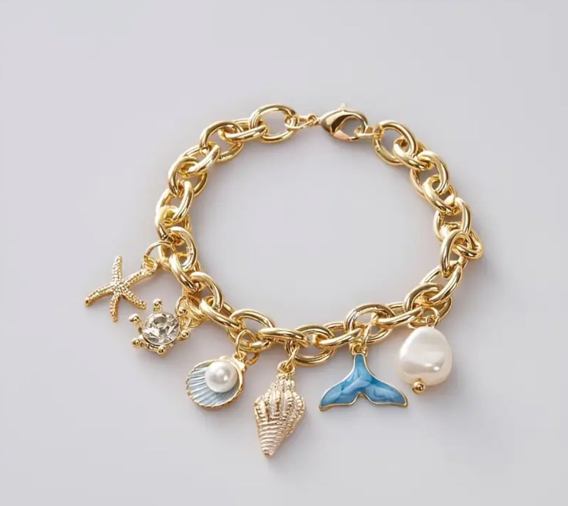 Bracelet OCÉANE Breloque bleu - MissLivy Jewelry