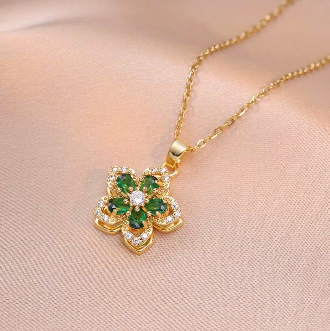 Collier AGATE VERT - MissLivy Jewelry