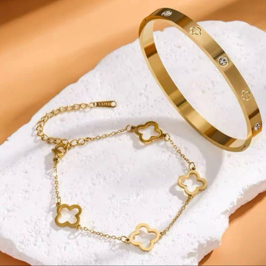 Manchette Trèfle MAYA - MissLivy Jewelry