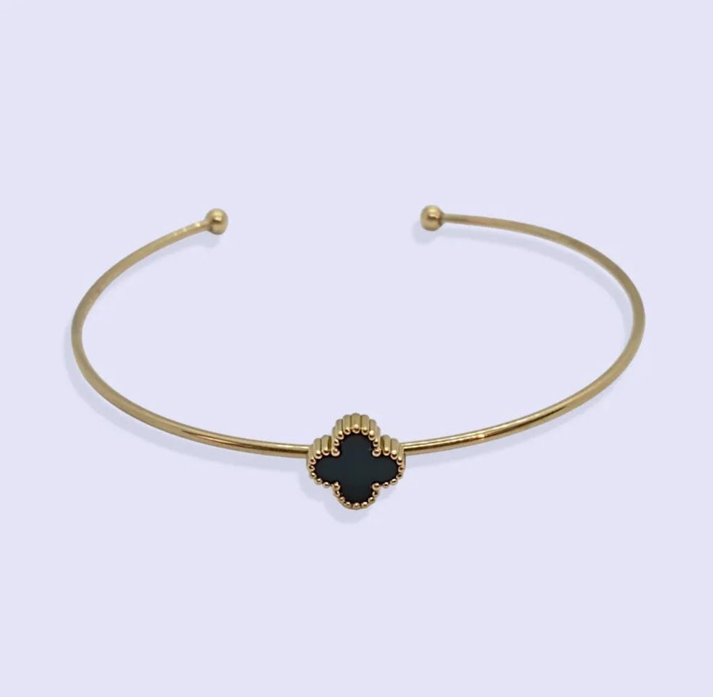 Jonc Trèfle Noir - MissLivy Jewelry