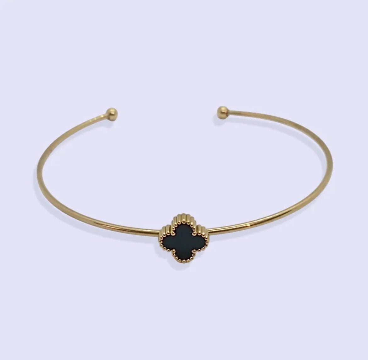 Jonc Trèfle Noir - MissLivy Jewelry