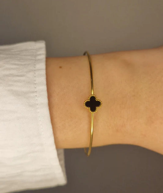 Jonc Trèfle Noir - MissLivy Jewelry